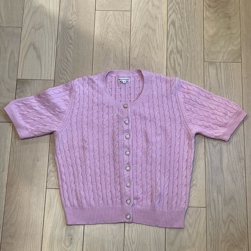 reformation claire cashmere cardigan